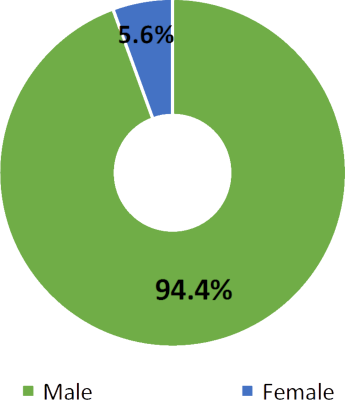 Gender Pay Gap - Upper Middle Quartile 2017