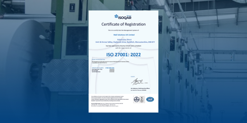 ISO 27001 Audit Passed